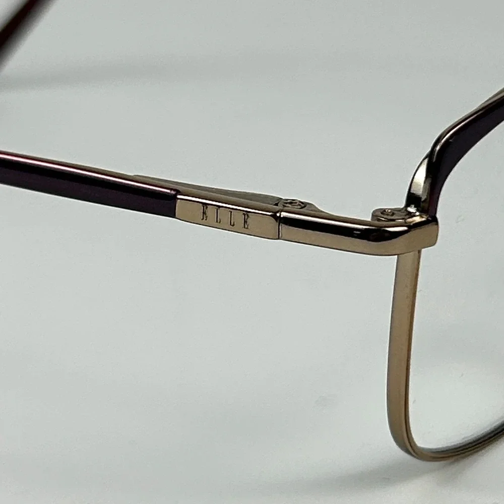 Elle EL13501 Women's Eyeglasses Frame Gold Tone Metal Full Rim 53-17-140 mm